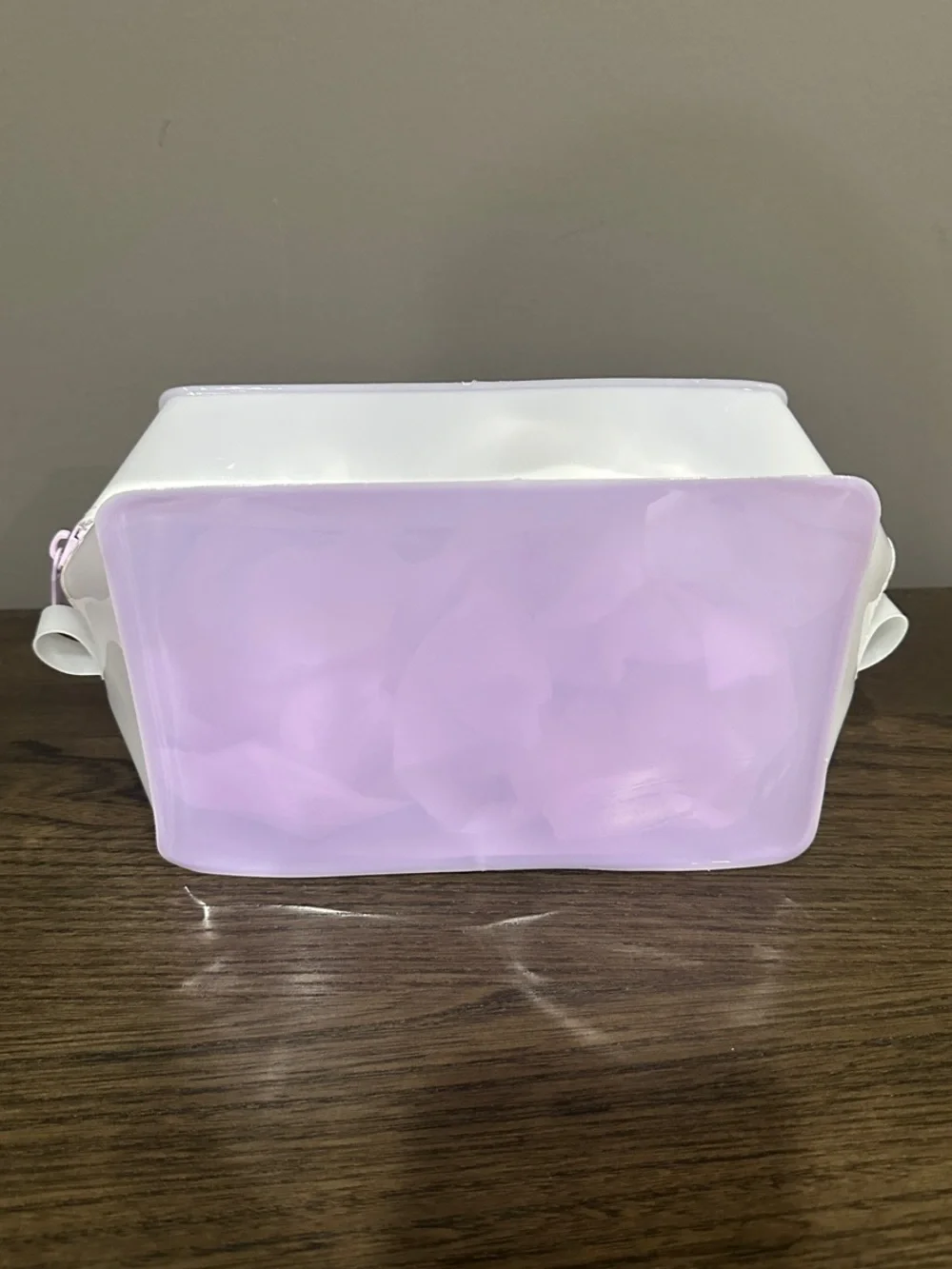 Ulta White & Light Purple Travel Toiletry/Cosmetic Bag